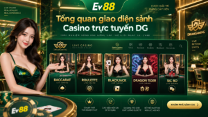 Tổng quan giao diện sảnh Casino trực tuyến DG