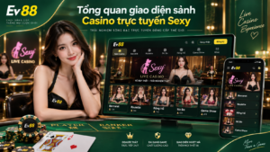 Tổng quan giao diện sảnh Casino trực tuyến Sexy tại EV88