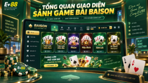 Tổng quan giao diện sảnh Game Bài BAISON tại EV88