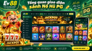 Tổng quan giao diện sảnh Nổ Hũ PG tại EV88
